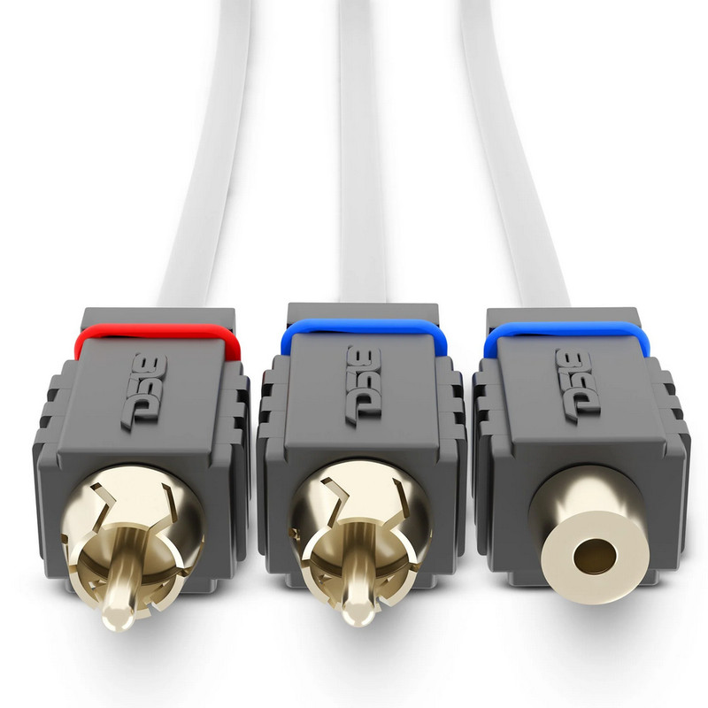 DS18 MOFCR-1F2M Marine Grade 1 Female to 2 Male Rca Splitter Cable 100% OFC Wire gallery