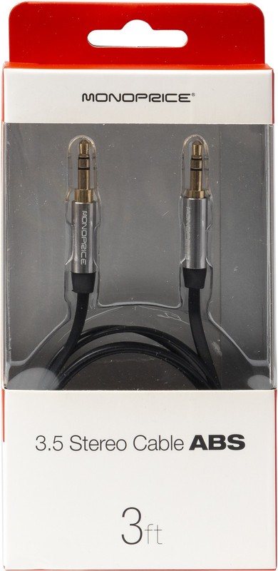 3ft Mobile 3.5mm Stereo Audio Cable Gold Plated Flat Male to Male Auxiliary Cord