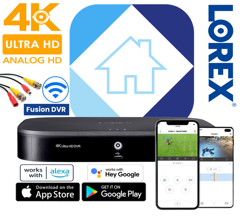 ???? Lorex D863A62B 4K 20 Camera 2TB DVR Smart Capable 16 Wired & 4 Fusion Wi-Fi????