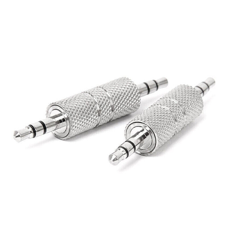 2pcs 3.5mm Stereo Male to 3.5mm Male Headphone Audio Adapter Jack Coupler8710