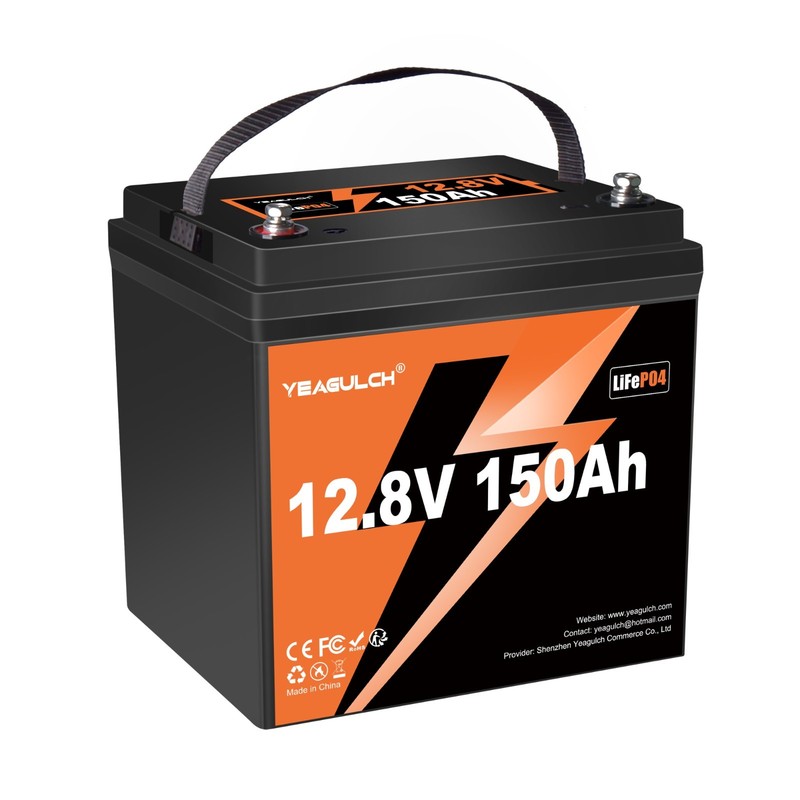 12V 150Ah Max LiFePO4 Lithium Battery 100A BMS Deep Cycle For RV Camper Off-grid