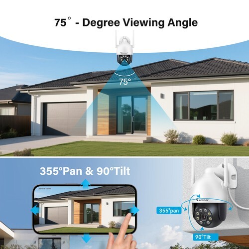 WiFi Camera Security 5MP System PTZ Outdoor Wireless Home 10CH NVR CCTV Audio gallery