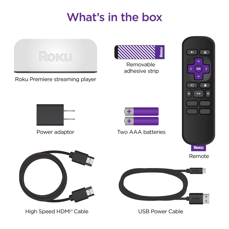 Newest Roku Premiere 3920RW HD/4K/HDR Streaming Media Player,Latest Version! gallery