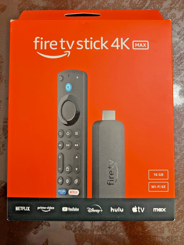 NEW Amazon Fire TV Stick 4K MAX (Latest Gen) w/ Alexa Voice Remote