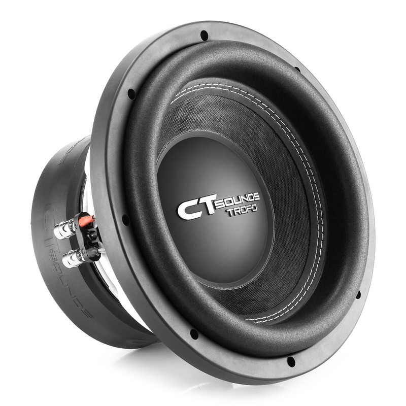 CT Sounds TROPO-10-D2 1300 Watt Max Power 10 Inch Car Subwoofer – Dual 2 Ohm