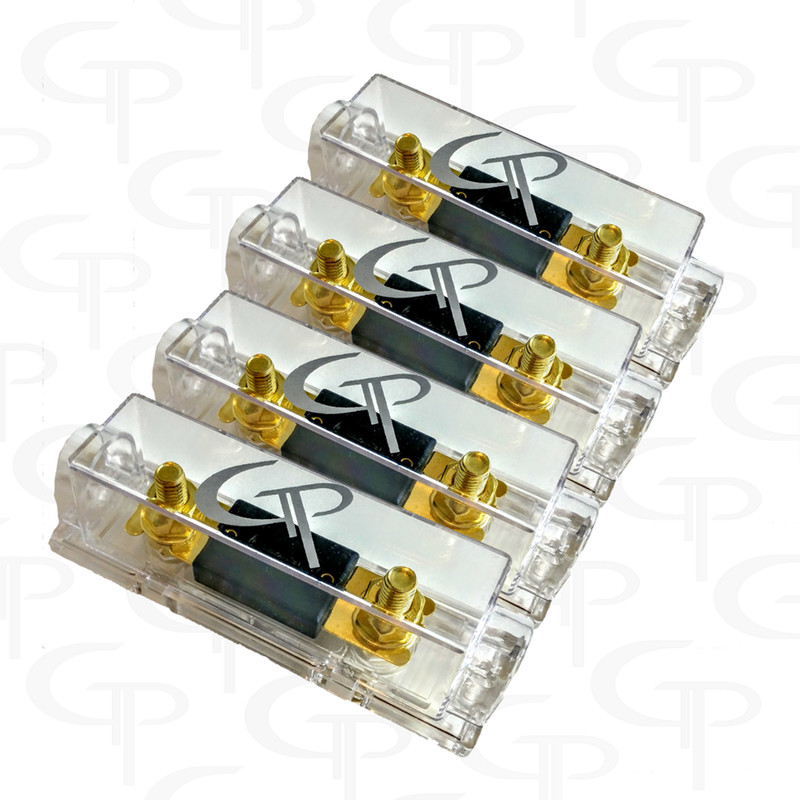 4) ANL Fuse block GP Car Audio w/ 4) 300 amp FUSES. fuse holder