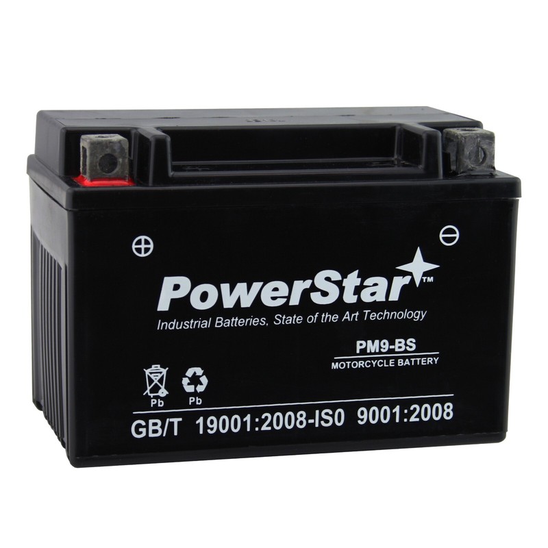 PowerStar YTX9-BS Motorcycle Battery Compatible with Suzuki GSX-R600 2011-2019