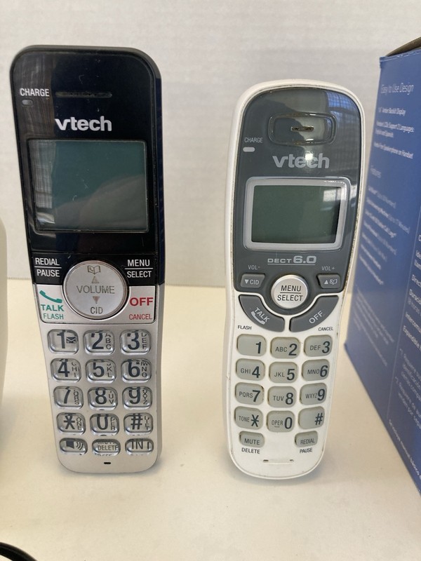 VTech CS6124 Cordless Phone Caller ID Answering Machine 3 Phones (Not Tested) gallery