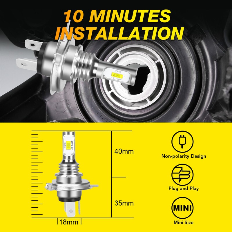 For HONDA CIVIC 1992-2003 - 6000k LED Headlight Bulb High/Low Beam Kit Bulbs US gallery