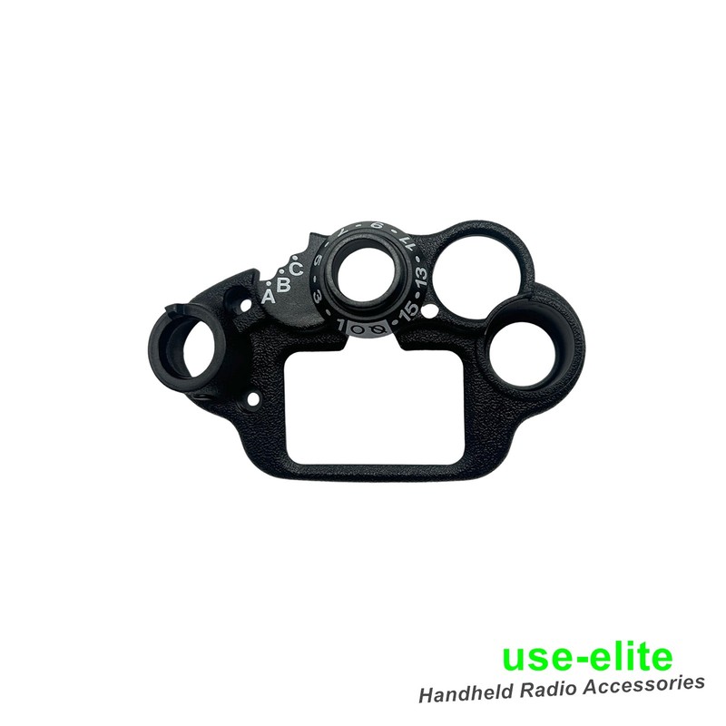 Replacement Top Head Cover Plastic Bezel For APX6000XE APX8000XE Radio Black