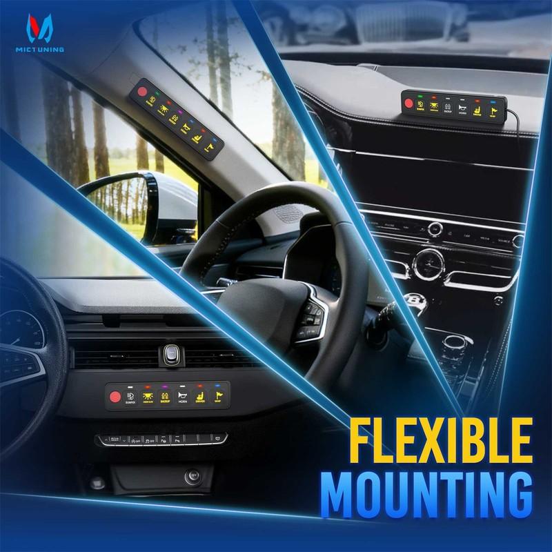 AS-60 6 Gang Switch Panel LED Lights Circuit Control System for Truck Car Boat gallery