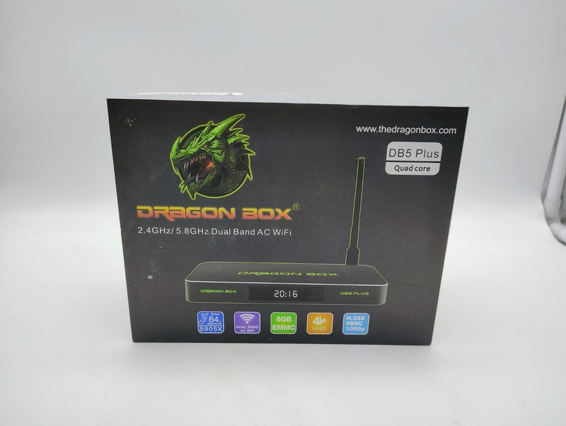Dragon Box Tv DB5 Streaming Device Quad Core Dual Wi-Fi Smart Media No Remote