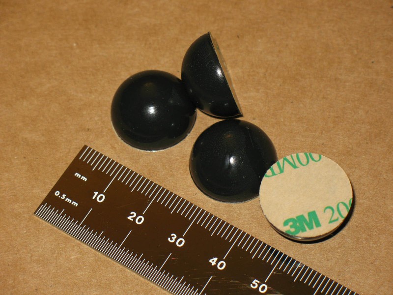 4 SMALL ISOPOD DEEP AUDIO VIBRATION ISOLATION FEET PODS NODES 3/4IN SELFSTICK