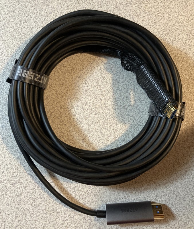 ATZEBE FIBER OPTIC HDMI CABLE LENGTH:10M-NEW +FREE SHIPPING