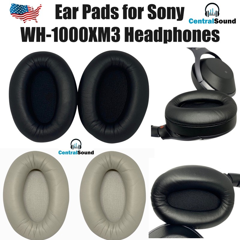 Pair Replacement Ear Pad Cushions for Sony WH-1000XM3 Wireless Headphones Parts
