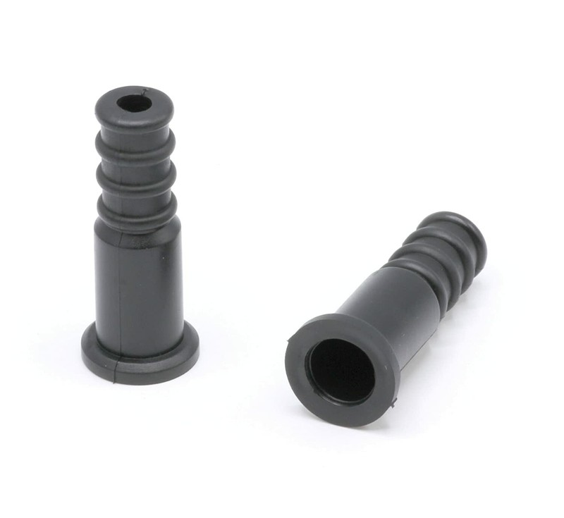 Weather Boot Coaxial Coax Rg59 RG6 Connector – Black – Outdoor – 4 Pack