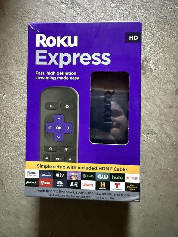 ROKU EXPRESS 3960RW HD Streaming Media Player with High Speed HDMI Cable