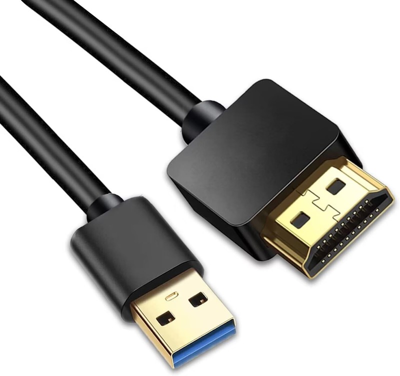 USB to Hdmi Cable, USB to Hdmi Adapter for Monitor, USB 3.0 Male to Hdmi Male