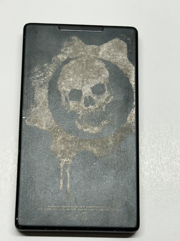 Original Black Back Cover Panel for Microsoft Zune 120GB Gears of War Model 1376