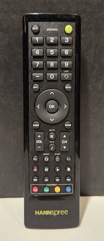 Hannspree OEM TV Remote Tested HSG1116 HSG1139 HSG1113 Loose Cover