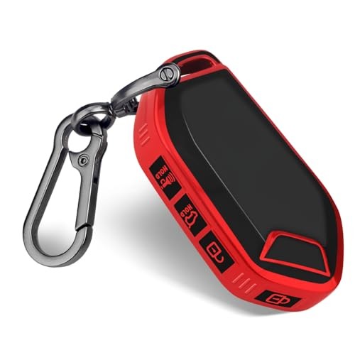 for KIA Key Fob Cover,TPU Protection Key Case for Telluride EV5 Sorento K4 Red