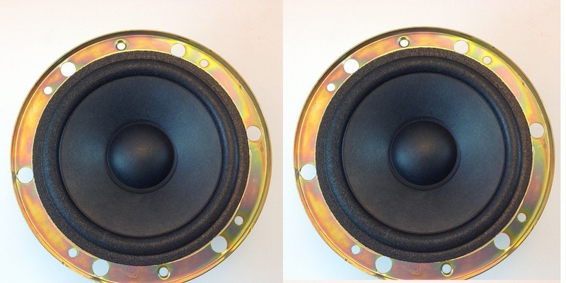 1 PAIR – PANASONIC 6″ MID-WOOFER – DOUBLE MAGNET 6OHMS 35 W # ZEAS14PL327A6-PAIR