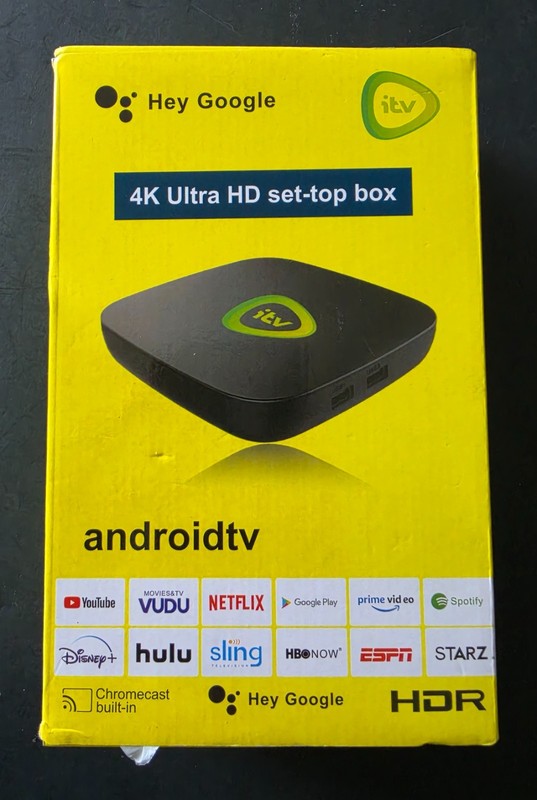 Hey Google 4K Ultra HD Set-top Box Android Tv / itv HDR New In Box