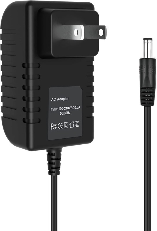 7V 2A AC/DC Power Supply Adapter Compatible with 2.1mm x 5.5mm Tip Center +