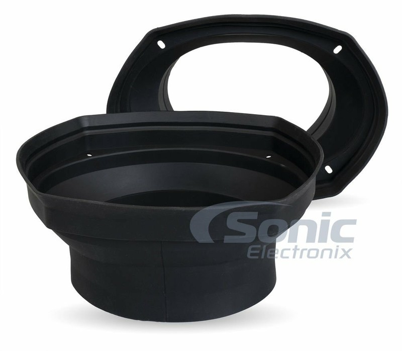 NVX XBAF69 Premium Silicone Rubber Speaker Baffle Ring Kit for 6″x9″ Speakers