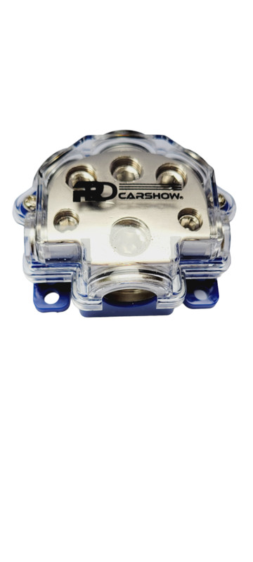 RDCARSHOW 1 IN 5 WAYS OUT WAY POWER DISTRIBUTION BLOCK 0/2/4/8 GAUGE CAR AUDIO gallery