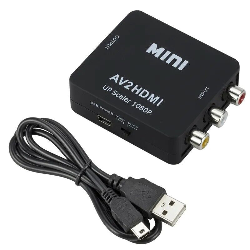 RCA to HDMI Converter Adapter AV 1080P For TV Audio Video Composite CVBS AV2HDMI gallery
