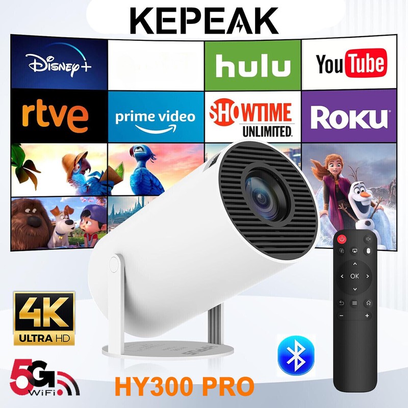4K Mini Proyector Para Moviles Celular 5G Wifi Bluetooth Android Y Ios Iphone US