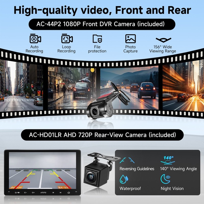 ATOTO F7 XE 7in Double 2DIN Car Stereo with Wireless CarPlay & Android Auto gallery