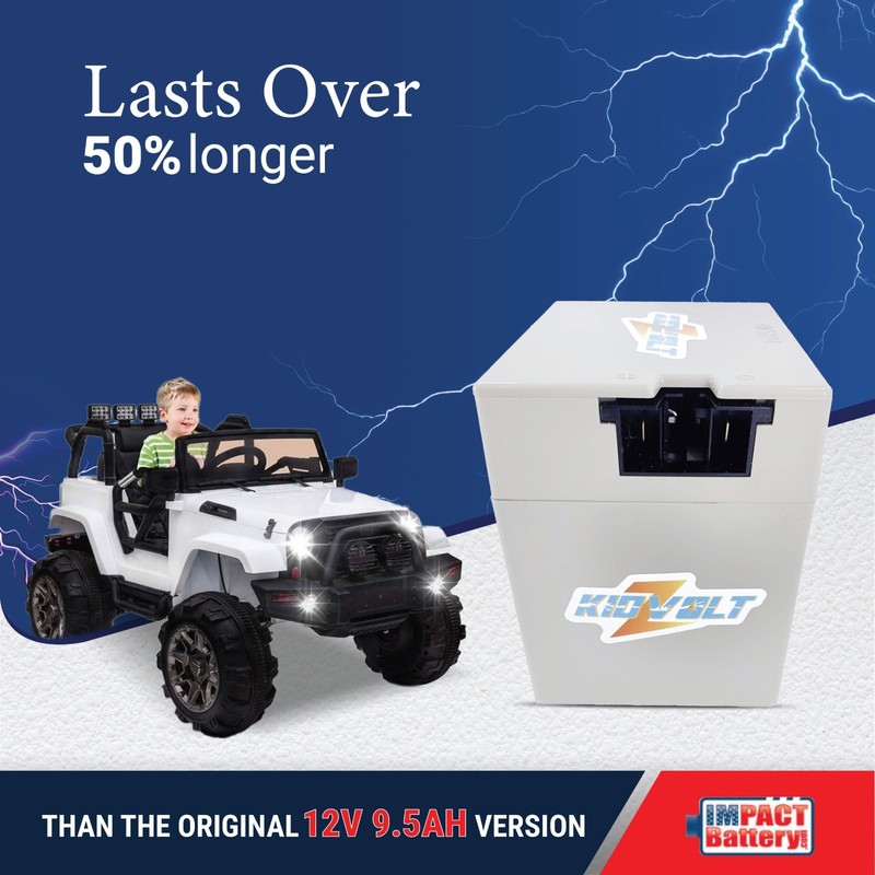 Impact Battery Upgrade Replacement for 12V Power Wheels Battery | Replaces P... gallery