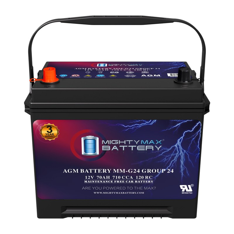 Mighty Max MM-G24 Group Size 24 12V 70Ah Replaces Dodge Monaco 6.3 Liter 65-71