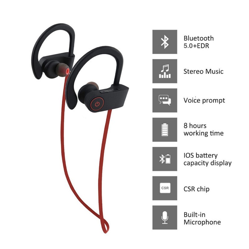 Waterproof Bluetooth 5.0 Earbuds Stereo Sport Wireless Headphones in Ear Headset gallery