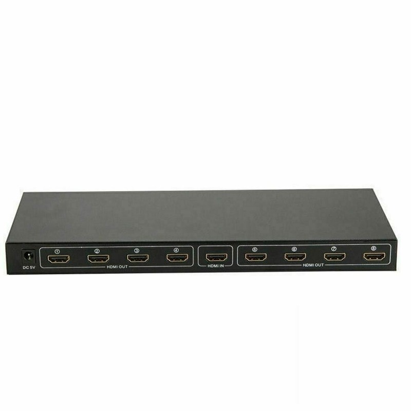 8 Port HDMI Splitter 1 in 8 Output 1 to 8 Video Splitter Ultra 4K 3D 1080P Hub gallery