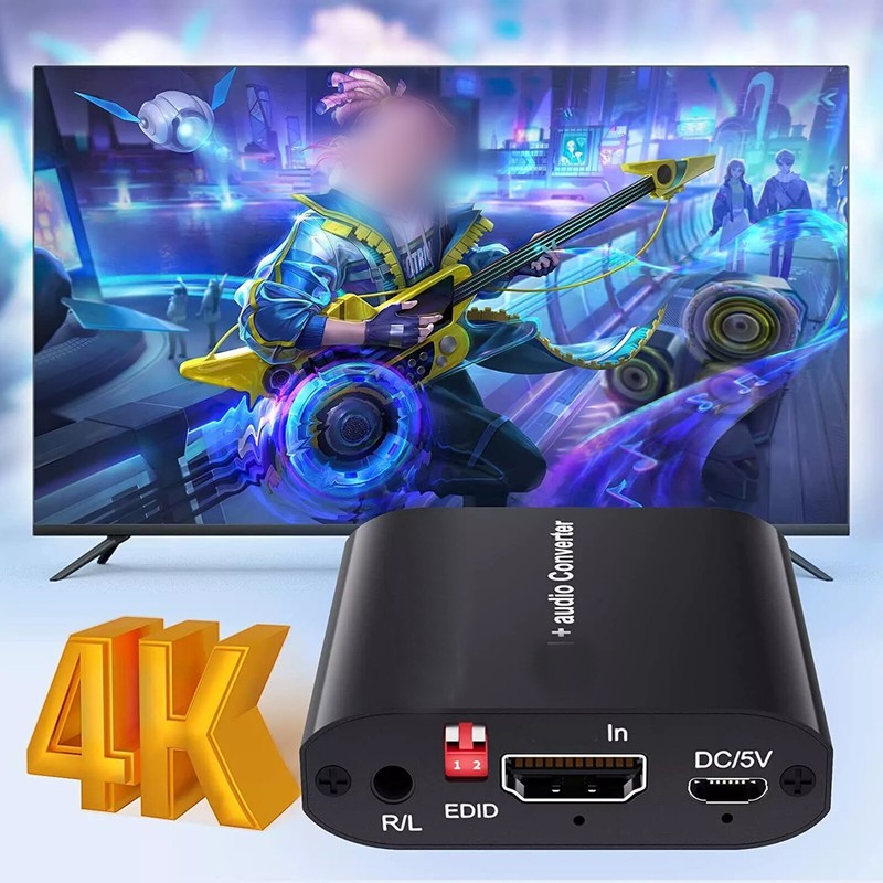 4K Audio Extractor Splitter HDMI to Toslink SPDIF Coaxial Digital Converter gallery