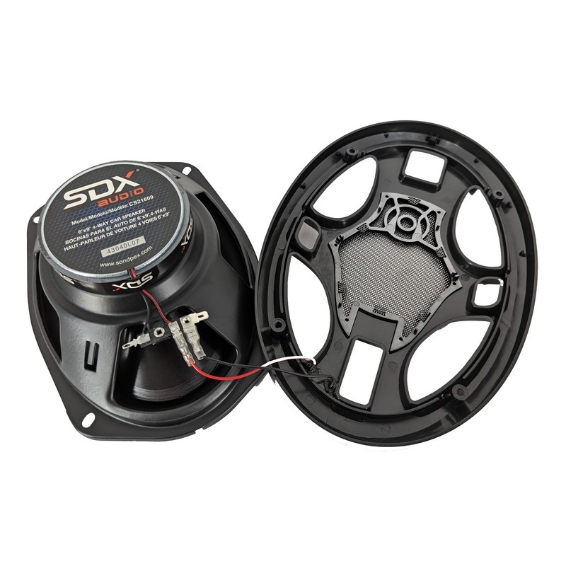 SDX Audio 4-Way 6"x9" 450W Car Speaker w Built in Switch turn ON/OFF LED Lights gallery