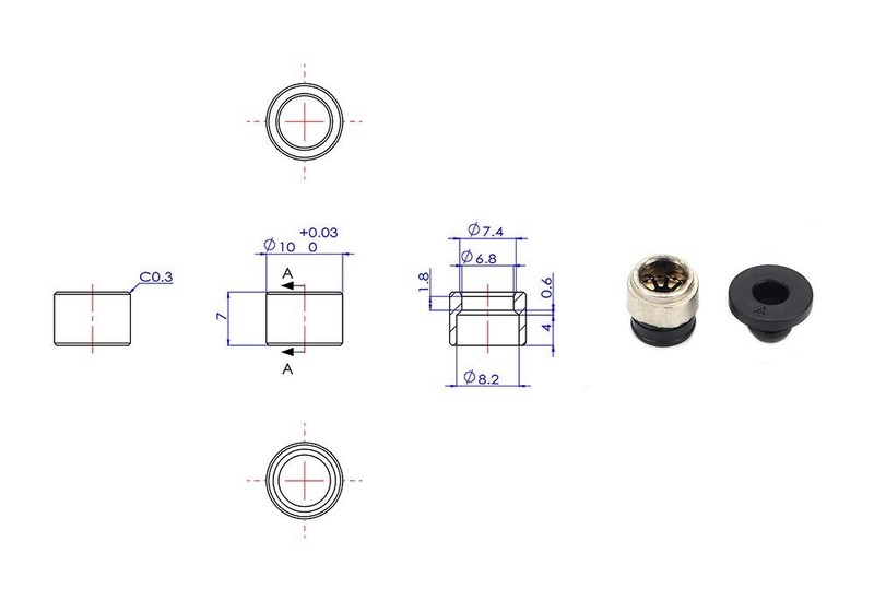 Heatsink Extruder,1.75mm Silver 3D Printer Stainless Steel For Prusa i3 MK3+ gallery