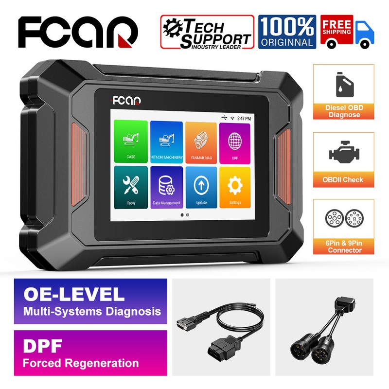 Commercial Truck Scan Tool DPF Regen Heavy Duty Truck Scanner OBD2 Code Reader