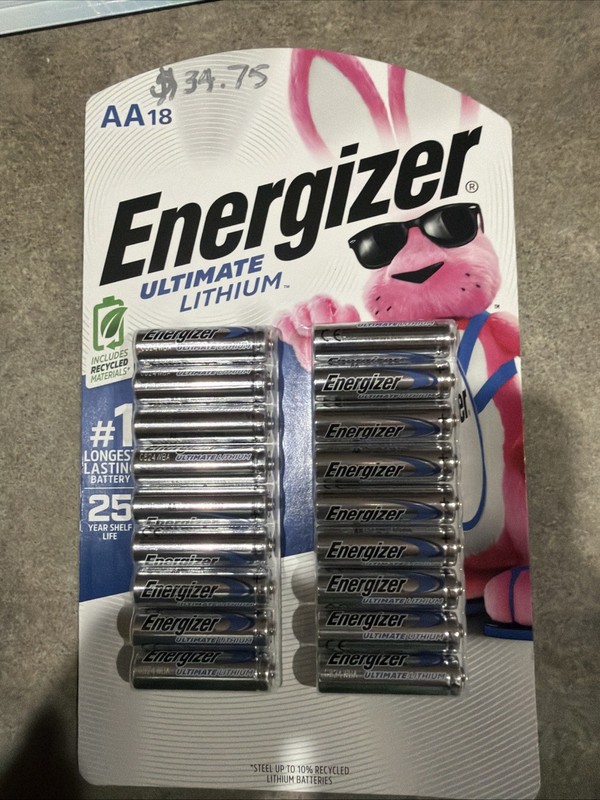 Energizer Ultimate Lithium AA Batteries 18 pack *NEW* Double A Exp 2043