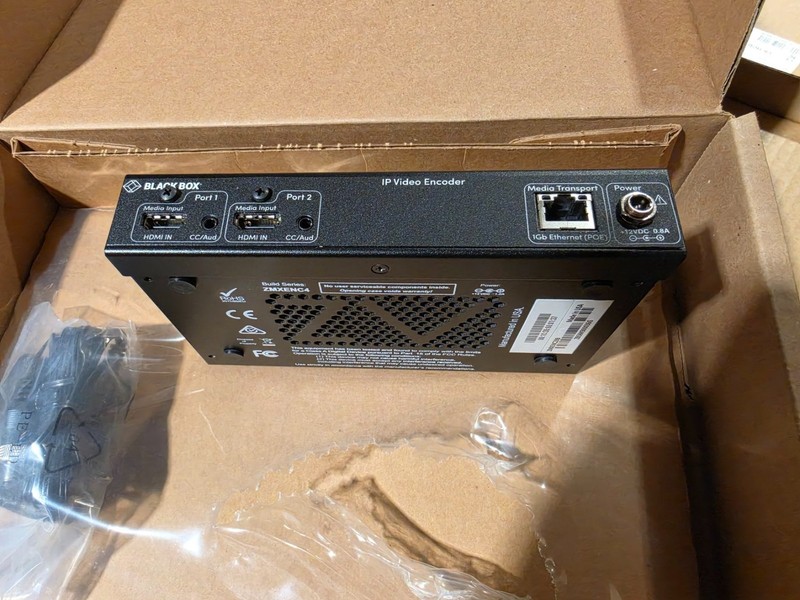 Blackbox VS-2002-ENC 2x HDMI channel encoder HDMI-over-IP H.264 small low power gallery