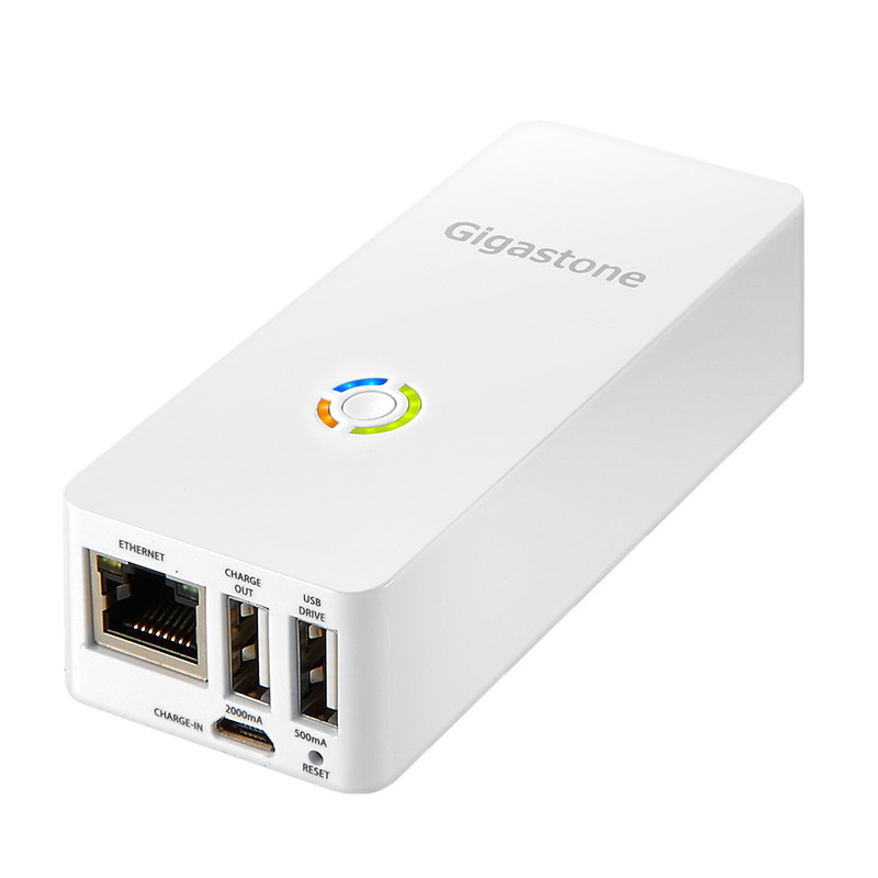 Gigastone 4 in 1 Media Streamer 5200mAh Power Bank/ Wireless Card Reader/ Router
