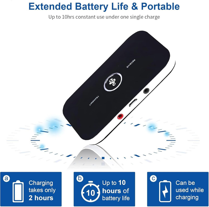 Bluetooth Transmitter & Receiver Wireless Adapter For Home stereos/speakers Lot gallery