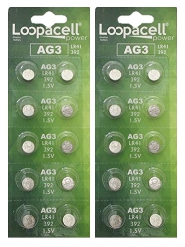 20 Pk AG3 LR41 392 392A SR736 LR736 Alkaline Button Cell Battery