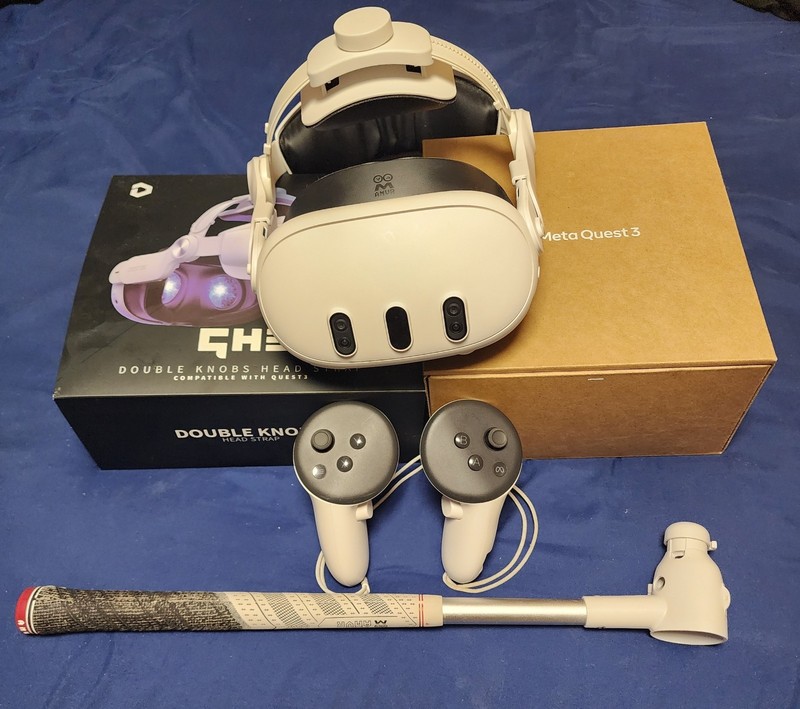Meta Quest 3 Virtual Reality Headset 512GB 4K UltraHD w/ Accessories – Golf Club