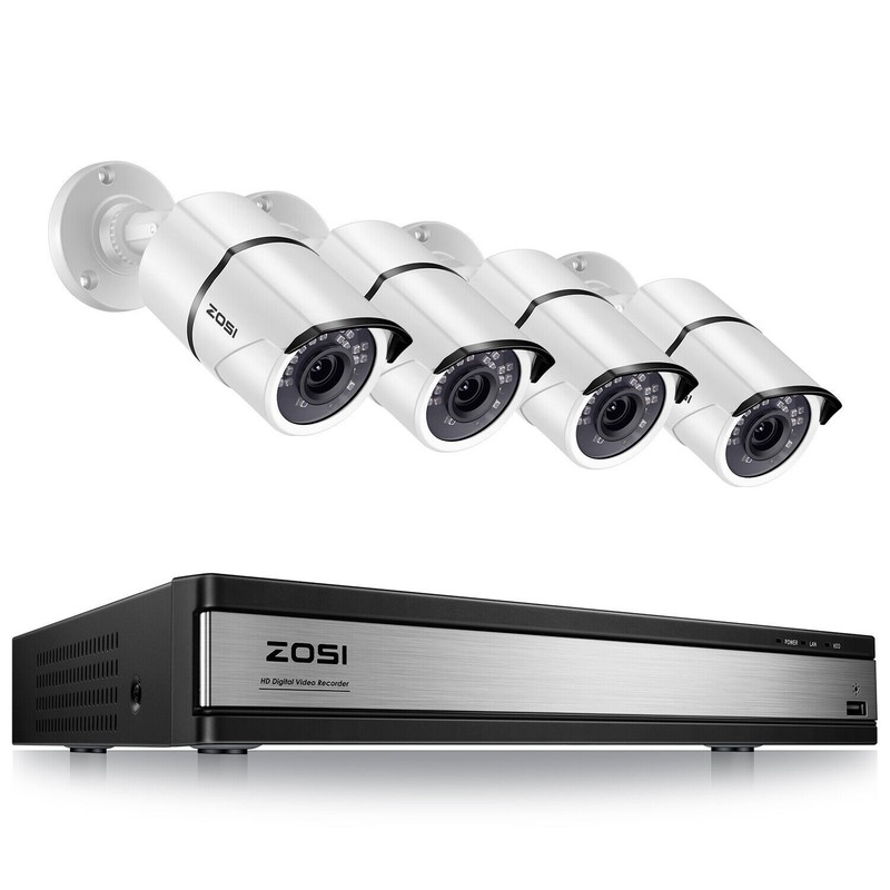 ZOSI 16CH DVR 2MP 1080P CCTV Security Camera System Outdoor IP66 IR Night Vision
