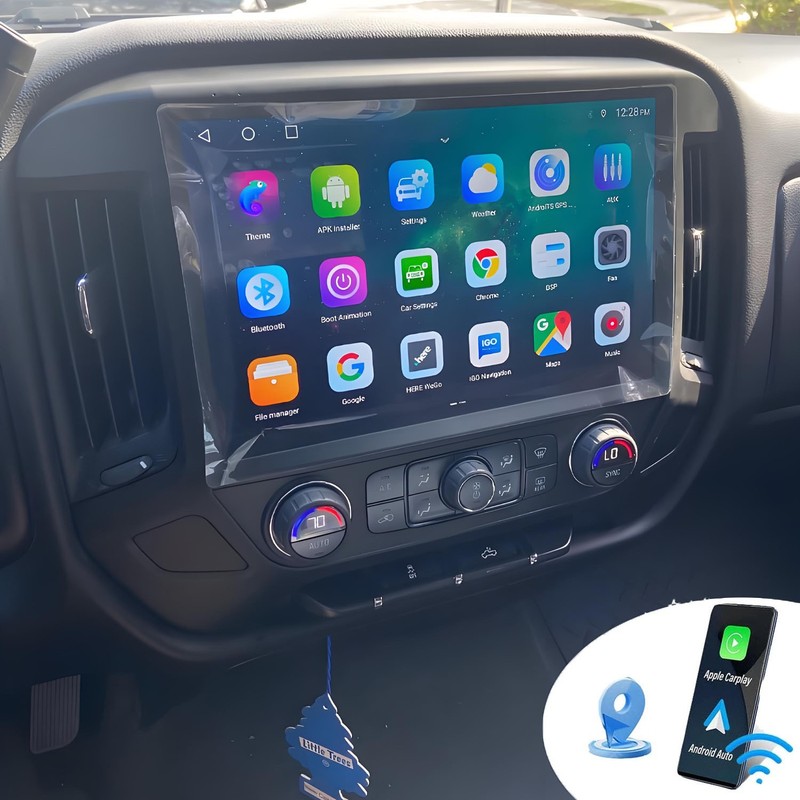 For 2014-2018 Chevy Silverado GMC Sierra Car Stereo Radio GPS Android 13 Carplay