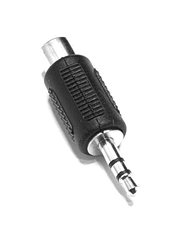 Lot of (2) 3.5mm Stereo Male to RCA Female Adapter Jack Audio Connectors gallery